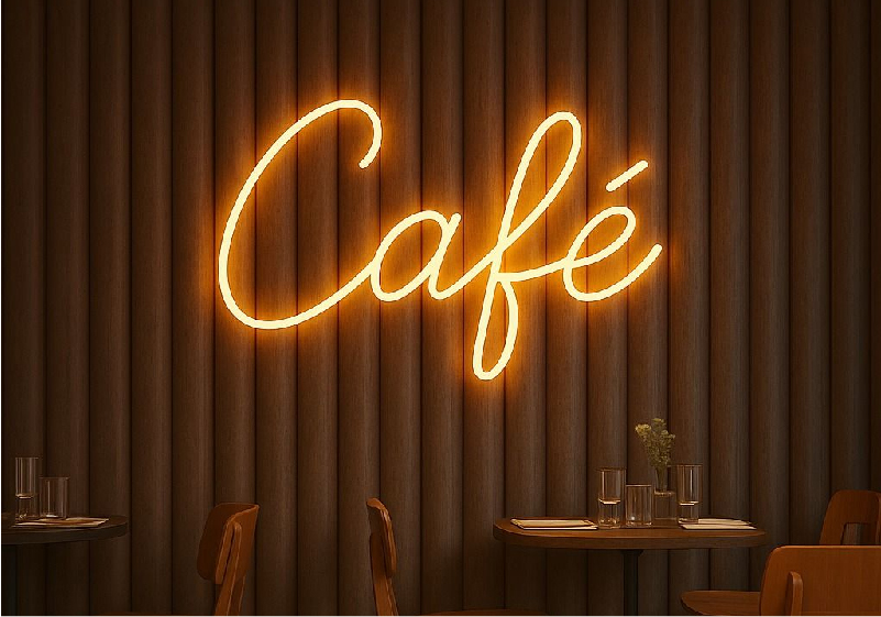 Neon Signage with Al Falah Advertising